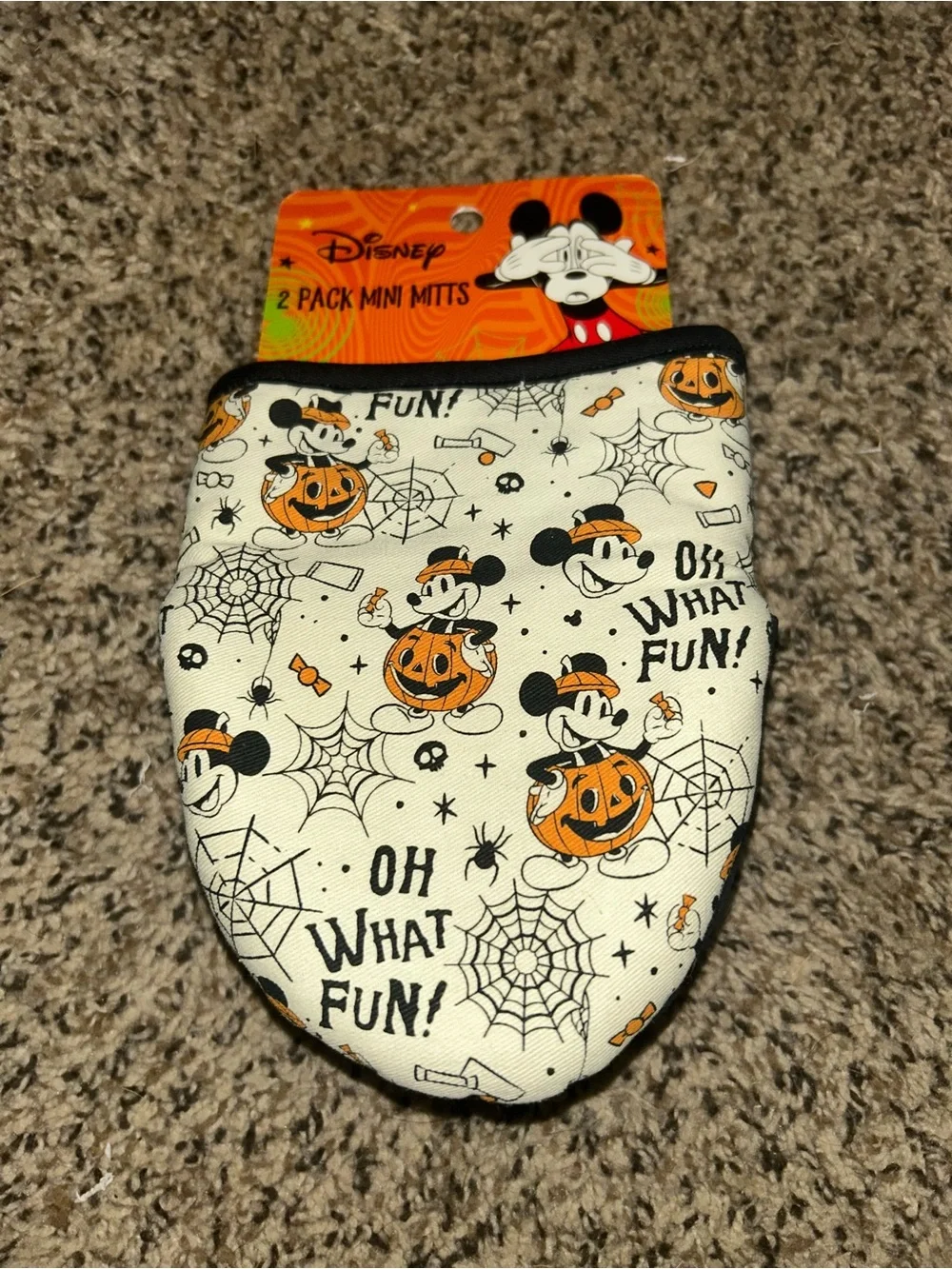 Disney Mickey Mouse Halloween Oven Mitts